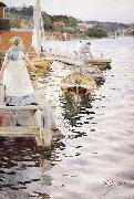Anders Zorn vagskvalp oil painting reproduction